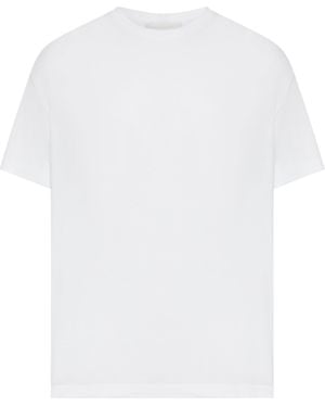 TOTEME Crew Neck Cotton T-Shirt - White