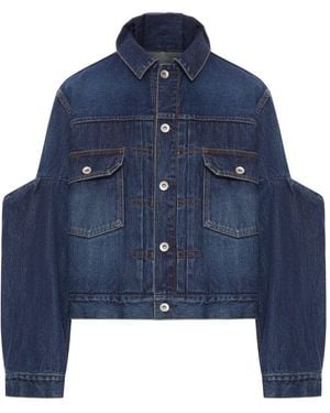 Sacai Cotton Denim Jacket - Blue