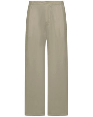 Transit Pantaloni wide leg in misto lino - Neutro