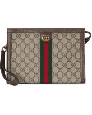 Gucci Ophidia Gg Pouch Medium Size - Grey
