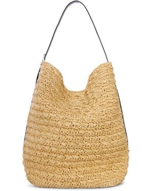TOTEME Raffia Tote Bag With Belt - Natural