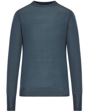 Roberto Collina Maglione girocollo in lana - Blu