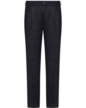 Incotex Pantaloni in lana vergine slim fit - Blu