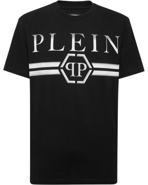 Philipp Plein Short-Sleeved T-Shirt With Print - Black