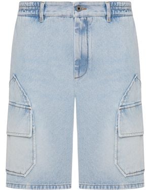 Loewe X Paula's Ibiza Midweight Washed Cotton Denim Shorts - Blue