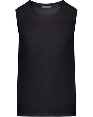 Transit Comfort Wide Shoulder Jersey Tank Top - Black