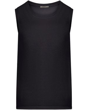 Transit Comfort Wide Shoulder Jersey Tank Top - Black