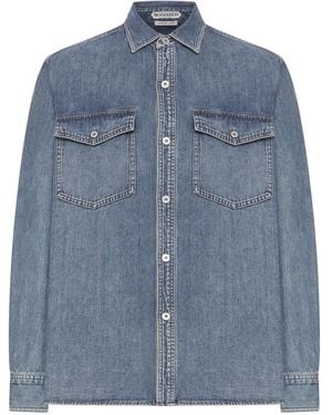 JW Anderson J.W.Anderson Oversized Cotton Shirt - Blue