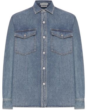 JW Anderson J.W.Anderson Oversized Cotton Shirt - Blue