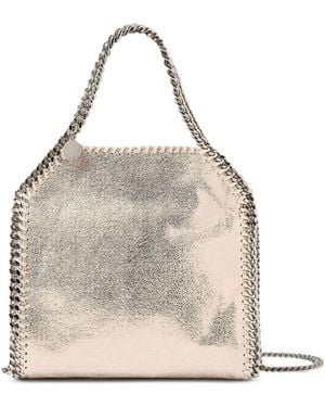Stella McCartney Metallic Falabella Mini Tote Bag - Natural