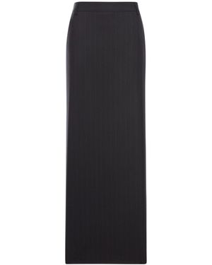 THE NINA STUDIO Jersey Pencil Skirt - Black