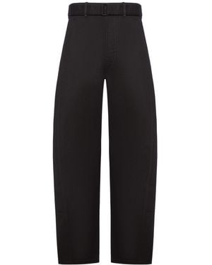 Lemaire Twisted Belted Trousers - Black