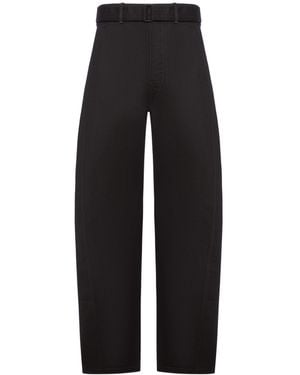 Lemaire Twisted Belted Trousers - Black