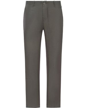 Transit Pantaloni di lino slim - Grigio