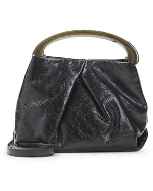 Dries Van Noten Borsa media a tracolla con patta - Nero