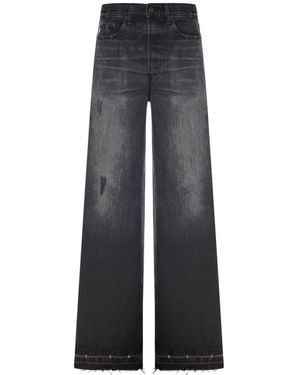 Lois Loose-Fit Skater Jeans With A Vintage-Effect Washed Finish - Blue