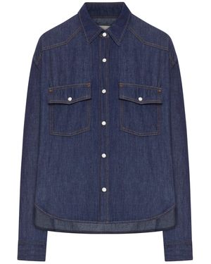 KHAITE Grenon Top - Blue