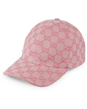 Gucci Gg Canvas Baseball Hat - Pink