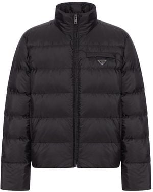 Prada Giacca piumino re-nylon - Nero