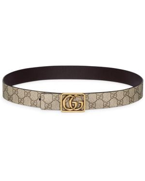 Gucci gg Marmont Reversible Belt - Brown