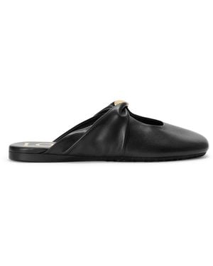 Loewe Pebble Mules - Black