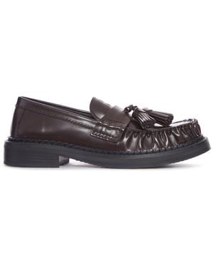 Miu Miu Leather Loafers - Multicolor