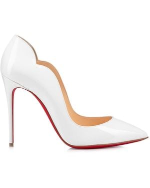 Christian Louboutin Hot Chick 100 Patent-Leather Courts - White