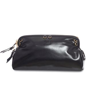 Miu Miu Softy Shiny Leather Bag - Black