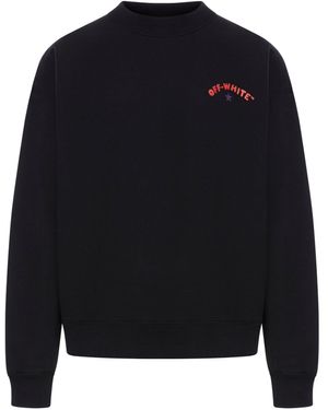 Off-White c/o Virgil Abloh Felpa girocollo star arrow - Blu