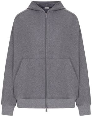 Brunello Cucinelli Zip-Up Hoodie - Gray