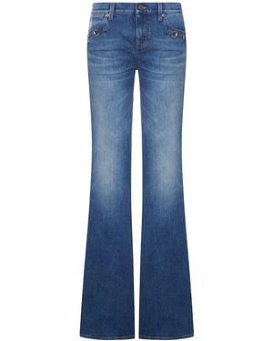 Gucci Stretch Cotton Jeans With Hook - Blue