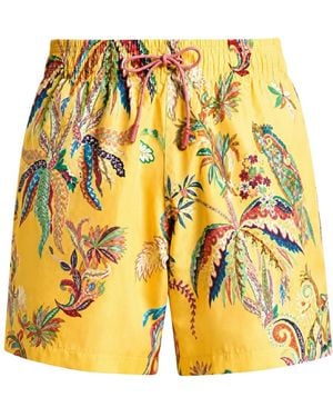 Etro Swimsuit With Placed Print - Yellow