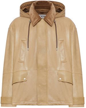 Loewe Short Parka - Natural
