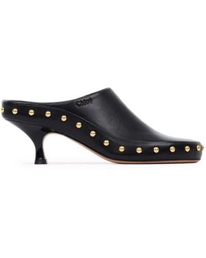Chloé Sabot con tacco junie - Nero