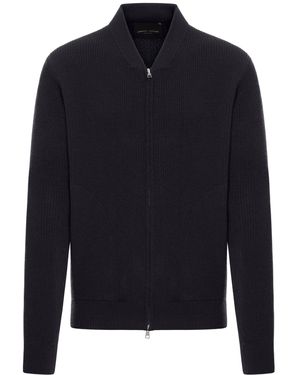 Roberto Collina Knit Cardigan With Zip - Blue