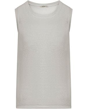 Transit Comfort Wide-Shoulder Jersey Tank Top - Gray