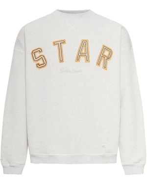 Golden Goose Vintage-Effect Cotton Sweatshirt - White