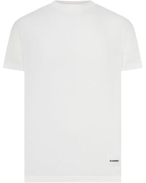 Jil Sander Set Of 3 Short Sleeve T-Shirts - White