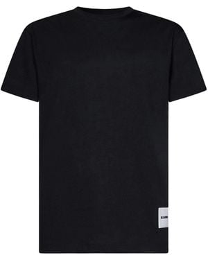 Jil Sander Set Of 3 Short Sleeve T-Shirts - Black