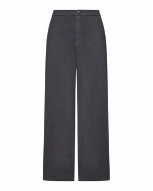 Transit Pantaloni palazzo a vita alta - Grigio