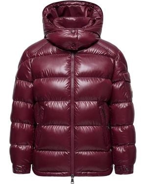 Moncler Maire Short Down Jacket With Hood - Red