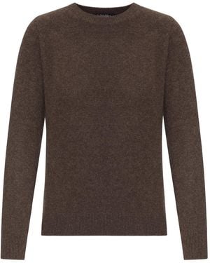 Max Mara Cotton Crew-Neck Sweater - Brown