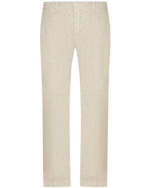 Transit Pantaloni regular in lino - Neutro