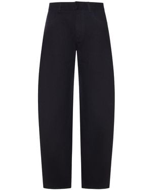Alaïa Pantaloni neri a gamba ampia - Blu