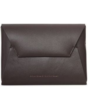 Brunello Cucinelli Calfskin Clutch - Grey