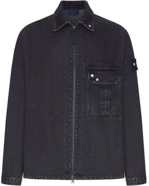 Stone Island Denim Overshirt - Blue