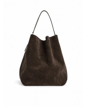 TOTEME Borsa belteg tote in suede - Nero