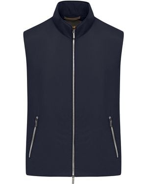 Moorer Senio-Skt Padded Vest - Blue