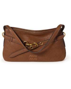 Miu Miu Aventure Nappa Bag - Brown
