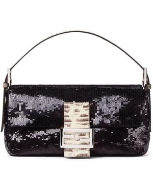 Fendi Baguette 26424 With Sequins - Black
